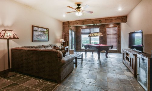 6BV-basement living room with pool table